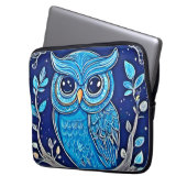 Whimsisches Kreidehuhn Laptopschutzhülle (Vorderseite Links)