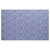 Whimsisches Kuhmuster auf blau Stoff (Fat Quarter (45,7 x 55,9 cm))