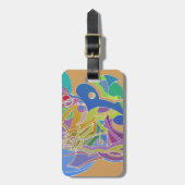 Whimsisches Kunstwerk Gepäckanhänger (Vorderseite vertikal)