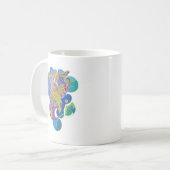 Whimsisches Kunstwerk Kaffeetasse (Vorderseite Links)