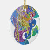 Whimsisches Kunstwerk Keramik Ornament (Rechts)