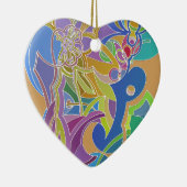 Whimsisches Kunstwerk Keramikornament (Rechts)