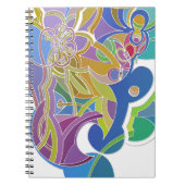 Whimsisches Kunstwerk Notizblock (Vorderseite)