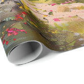 Whimsisches Küstenmeer-Hütte - Kernaussage Geschenkpapier (Rolleneckpunkt)