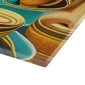 Whimsisches Land der Kaffeekuppen Schneidebrett (Ecke)