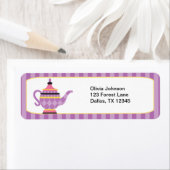 Whimsisches Lila Teekopfzeichen (Insitu)