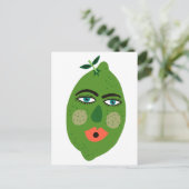 Whimsisches Limones Postkarten (Stehend Vorderseite)