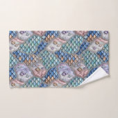 Whimsisches Märchen | Nixen Einhorn Patchwork Badhandtuch Set (Handtuch)