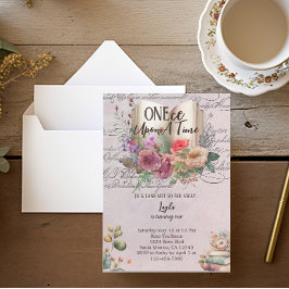Whimsisches Märchenbuch zum Geburtstag Einladung