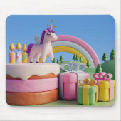 Whimsisches Märchenlandschaftsbild Mauspad (Vorne)