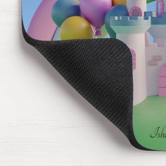 Whimsisches Märchenlandschaftsbild Mauspad (Ecke)