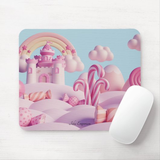 Whimsisches Märchenlandschaftsbild Mauspad (Mit Mouse)