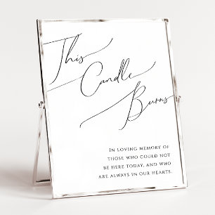 Whimsisches Minimalistisches Skript Dieses Kerzenl Poster