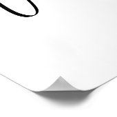 Whimsisches Minimalistisches Skript Poster (Ecke)