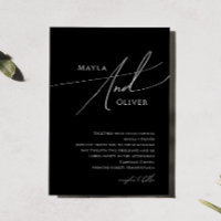 Whimsisches Minimalistisches Skript | Schwarze Hoc