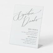 Whimsisches Minimalistisches Skript | Signaturgetr Sockelschild (Vorderseite)