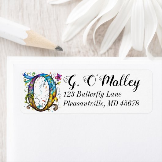 Whimsisches Monogramm O (Insitu)