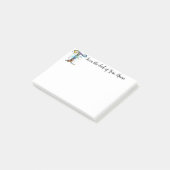 Whimsisches Monogramm T Post-it Klebezettel (angewinkelt)