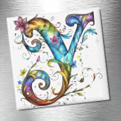 Whimsisches Monogramm Y Magnet
