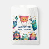 Whimsisches Monster Aquarellfarben Kindergeburtsta Geschenktütchen (Vorderseite)