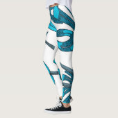 Whimsisches Monsterablatt-Design Leggings (Links)