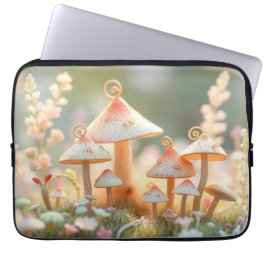 Whimsisches Mushroom Village | Gemütliches Lapto Laptopschutzhülle
