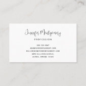 Whimsisches Nachtleben Big Moon Landschaft Visitenkarte (Rückseite)