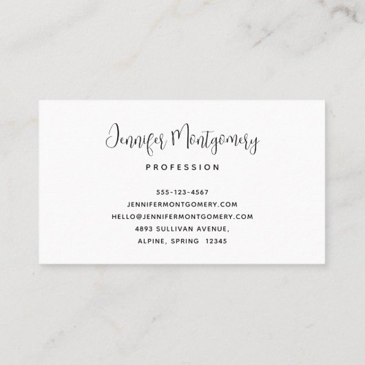 Whimsisches Nachtleben Big Moon Landschaft Visitenkarte (Rückseite)