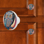 Whimsisches Nachtschwärmer Keramikknauf