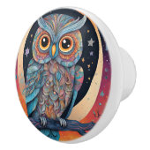 Whimsisches Nachtschwärmer Keramikknauf (Rechts)