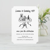 Whimsisches Niedlich Buffet Picnic Custom Geburtst Einladung (Stehend Vorderseite)