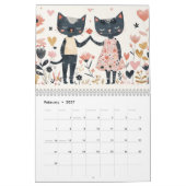 Whimsisches Niedliche Tiere Kalender (Feb 2027)