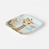Whimsisches Niedliches Giraffe Geburtstag Kinder P Pappteller (Gewinkelt)