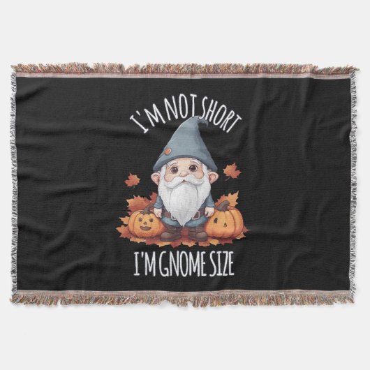 Whimsisches Niedliches Gnome im Herbst Decke (Vorderseite)