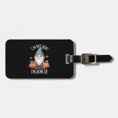 Whimsisches Niedliches Gnome im Herbst Gepäckanhänger (Vorderseite horizontal)