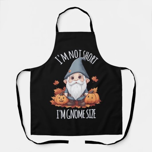 Whimsisches Niedliches Gnome im Herbst Schürze (Vorderseite)