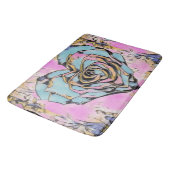 Whimsisches niedliches Herz bunt zeichnend Badematte (Schrägansicht)