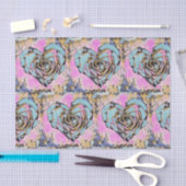 Whimsisches niedliches Herz bunt zeichnend Seidenpapier (Handwerk)