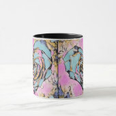 Whimsisches niedliches Herz bunt zeichnend Tasse (Zentrum)