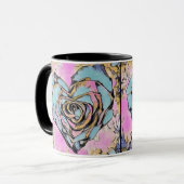 Whimsisches niedliches Herz bunt zeichnend Tasse (Vorderseite Links)