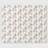 Whimsisches Niedliches Rentier Ice Skaten Weihnach Geschenkpapier (Flach)