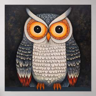 Whimsisches Okulare-Print Poster