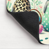 Whimsisches Ostertrio Gemustert Bunnies Mouse Pad Mousepad (Ecke)