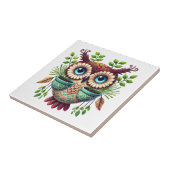 Whimsisches Owl Fliese (Seite)