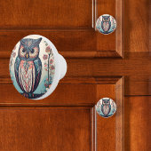 Whimsisches Owl Keramikknauf