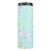 Whimsisches Owl Thermosbecher (Rückseite)