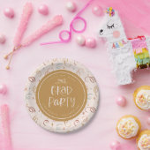 Whimsisches Party mit farbenfroher Confetti Grad Pappteller (Party)