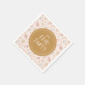 Whimsisches Party mit farbenfroher Confetti Grad Serviette (Ecke)