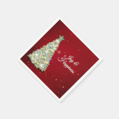 Whimsisches Party Weihnachten Serviette (Ecke)