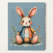 Whimsisches Patchwork Bunny Cottagecore Holz Planer (Rückseite)